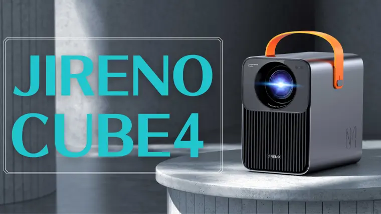 JIRENO CUBE4 」フルHD・500ANSIルーメン対応ポータブルプロジェクター 